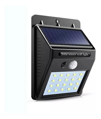 Lámpara Reflector Solar Con 30 Led Sensor Exterior Pack 6 Pz