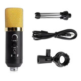 Microfone Bm-900 Usb Estudio Gravação Profissional + Tripê.