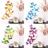 Mariposas 3d Decorativas Adhesivas Para Pared