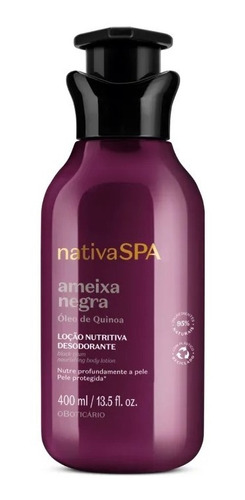 O Boticário Ameixa Negra Nativa Spa  Loção Desodorante 400ml