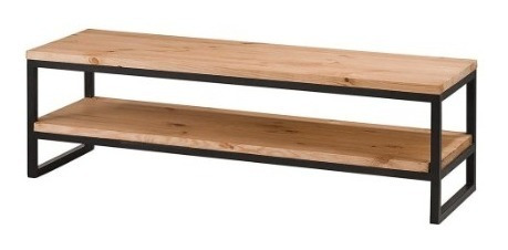 Rack Para Tv Modelo Lou De Madera Y Fierro