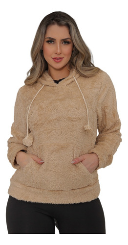 Blusa De Frio Feminina Pelinho Casaco Felpudo Insta Top Luxo