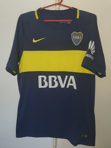 Camiseta Boca Juniors Nike Titular 2017 #10 Carlitos Large