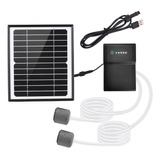 Kit Bomba De Aire Solar 5w/6v Para Acuario, Oxigenador,.mo