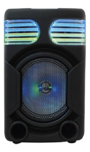 Bocina Grande Retro Karaoke Led Microfono Control 8 Pulgadas