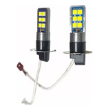 Ampolleta Led H3 Color Blanco 6000k 12/24v 12 Led El Par