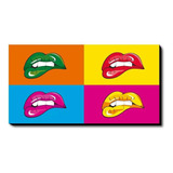 Cuadro Labios Pop Art 120 Cm X 60 Cm