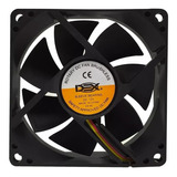 Cooler Fan Preto 80x80x25 8cm 80mm Gabinete Ventoinha