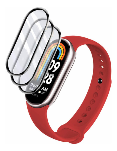 3 Películas Nano Gel Borda Curva Para Xiaomi Mi Band 8