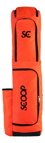 Bolso Mochila Funda Porta Palo Hockey Scoop Mediana Cordura Color Naranja/negro Cordura (base Goma)