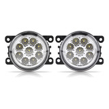 Faro Antiniebla Delantero Redondo De 9 Led Para Coche, Luz D