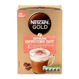 Café Nescafé Gold Cappuccino Sin Azúcar, 8 Sobres De 14.2 G