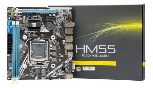 Placa Mãe Lga1156 Hm55 16gb Ddr3 Intel Chipset Core I3/i5/i7