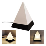 Lámpara Pirámide Diseño 3d Sustentable Velador Minimalista