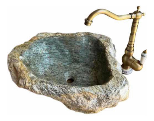 Cuba Pia Banheiro Lavabo Pedra Rústica