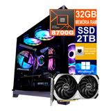 Pc Gamer Cpu Ryzen 7 8700g, 2tb, 32gb Ddr5, Rtx 4070 12gb