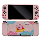 Funda Protectora De Silicona Kirby Rainbow Curse Para Switch