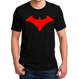 Remeras Nightwing Logo Rojo Simbolo Robin Comics Superheroe