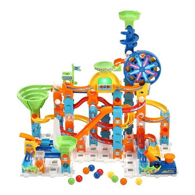 VTech Marble Rush Pista de Canicas | 5423 | 135 piezas | Lanzador motorizado con luz | Acción magnética | 10 canicas 2.4 cm | Guía 3 niveles | 4+ años | Envío gratis