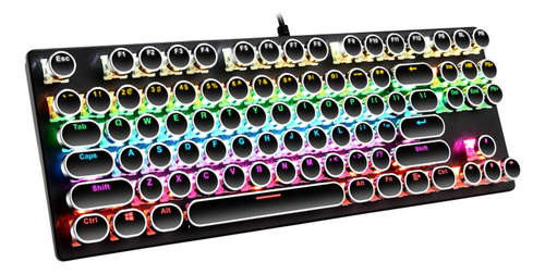 Punk K550 Teclado Mecánico Para Juegos 87 Teclas Rgb Led