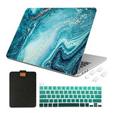 Funda Macbook Pro 13  2020 Con Accesorios (azul Mármol 7)