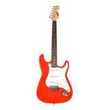 Guitarra Elétrica Land LG-1 Stratocaster De  Platane Red Verniz Brilhante Com Diapasão De Pau-rosa