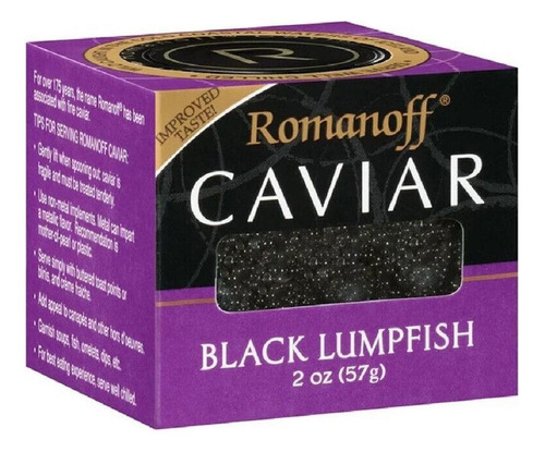 Caviar Romanoff Lumpfish Negro 2oz Importado Nuevo Envio Msi