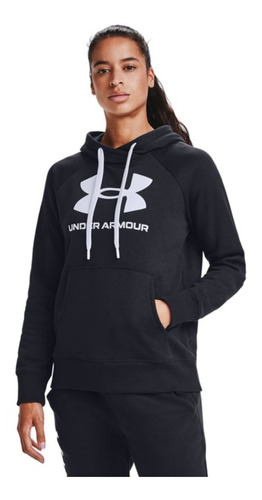 Poleron Ua Mujer Rival Fleece Logo Hoodie 1356318-001