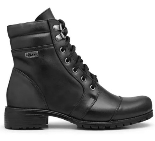 Botas Femininas Cano Curto Rasteira De Amarrar Confortavel