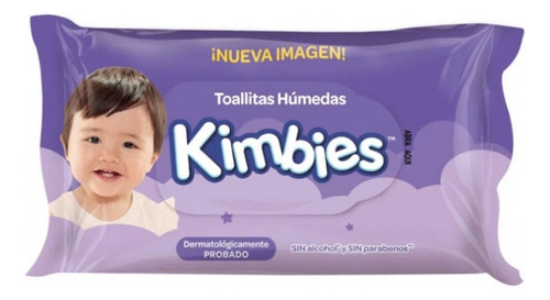 Toallitas Húmedas Kimbies 48und Con Vitamina E Y Aloe Vera 