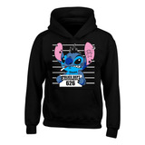 Hoodie Buzo Capota Stitch Police Prision Black Series Saco 