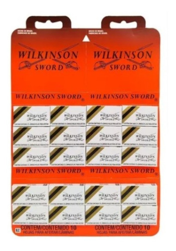  Lâminas De Aço Inoxidável 20x3 Wilkinson Barbear Navalha 