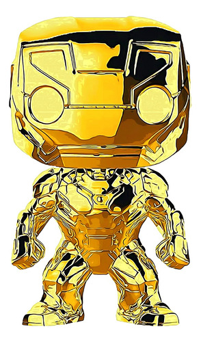 Funko Pop! Marvel Stud10s Iron Man Gold Chrome #375 Original