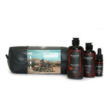 Kit Viagem Necessaire C/ Shampoo Balm E Óleo De Barba Viking