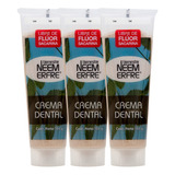 Paq.de 3-crema Dental Artesanal De Corteza De Neem Sin Fluor