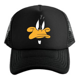 Gorra Unisex Black De Malla El Pato Lucas Daffy Looney Tunes