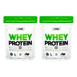 Combo Star Nutrition Suplemento Polvo Whey Protein 908g X2