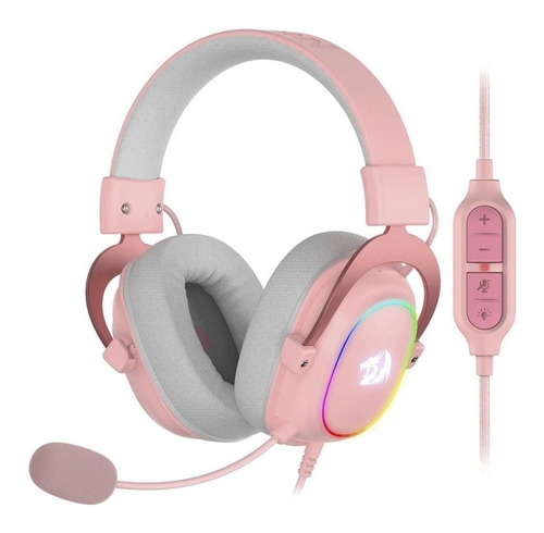 Headset Gamer Redragon Zeus X H510rgb Pink 7.1 Usb C/control