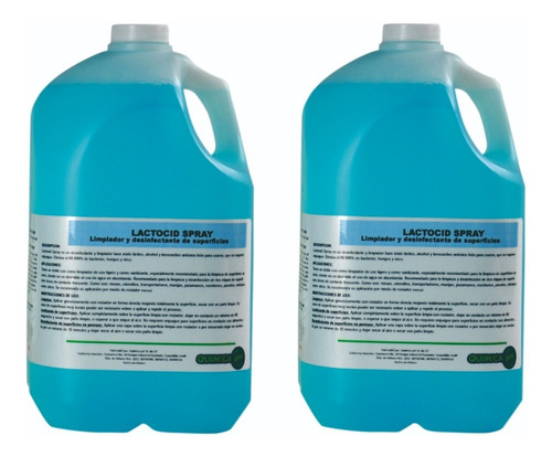Desinfectante Sanitizante 100% Natural Multiusos, 4ltx2 Pzas