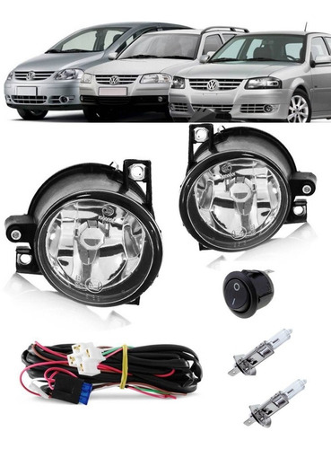 Kit Faros Auxiliares Vw Fox /suran 03 -09 Y Gol 2006 -2014