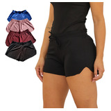 Kit 04 Shortinho Feminino Shorts Praia Piscina Promoção