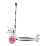 Patineta Scooter Monopatín Niños 3+ Unicornio En 3d 3 Ruedas