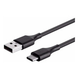 Cable Usb 3.0 A Usb 3.1 Tipo C 1.5 M Cargador Celular Netmak Color Negro