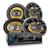 Kit Autoestéreo Car329+bocinas 6x9+bocinas 6 1/2 Soundstream