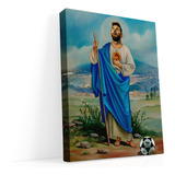 Cuadro Decorativo De San Messi Argentina En Canvas