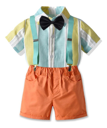 Camisa A Rayas Para Caballero Con Ropa Formal Para Niños Peq