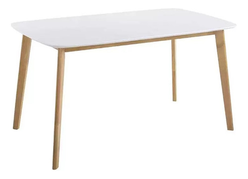 Mesa Nordica De Comedor Claire Rectangular 140x80 Premium