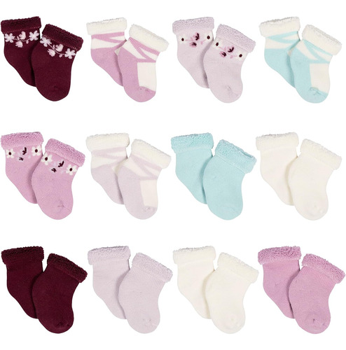 Pack De 12 Pares De Calcetines Gerber Baby De 3 A 6 Meses Co