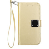 Cube - Carcasa Para iPhone 8, 7, 6s, 6, Gold Tailored Leathe