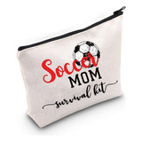 Bolsa De Cosmética Para Mamá Fanática De Fútbol, Kit Complet